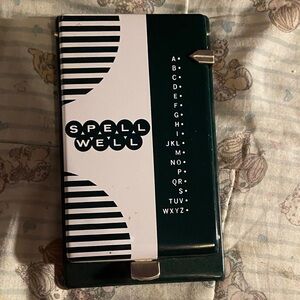 Green and White Index speller